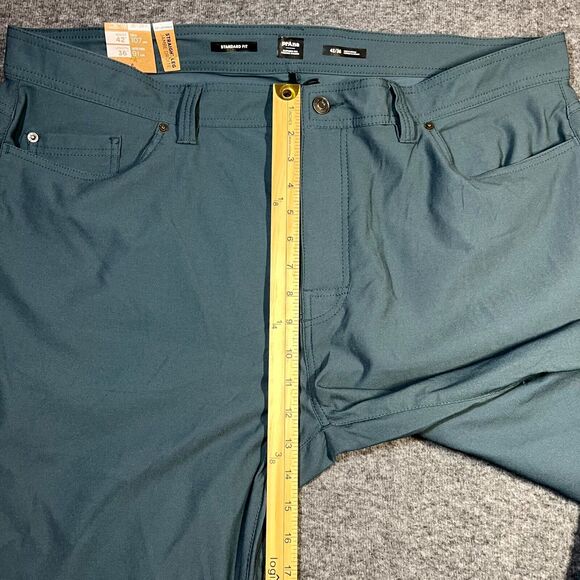 NWT Prana Men's Size 42X36 Brion II Pants Grey Blue Outdoor Hiking Nylon - Picture 5 of 12